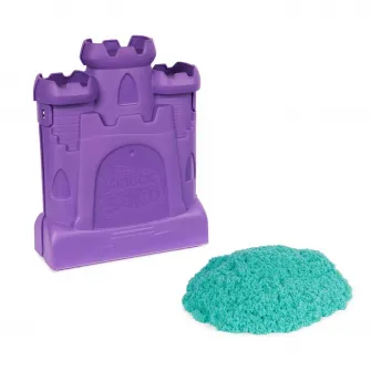 Set Kinetic Sand - Castelul, albastru, 454 g