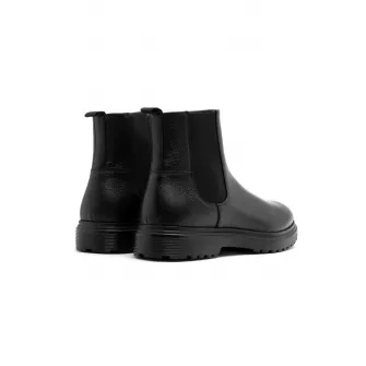 Rylko, Ghete Chelsea de piele Jose, Negru, 44