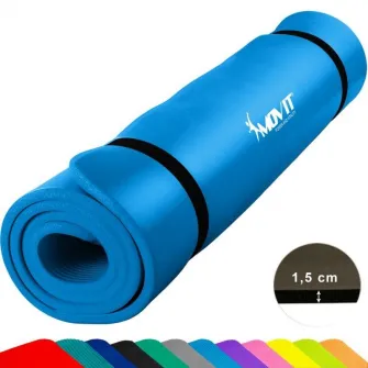 Saltea pentru fitness MOVIT, 190 x 100 x 1,5 cm, Albastru