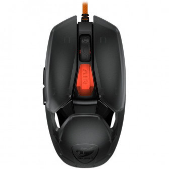 Mouse gaming cu fir Cougar Airblader Tournament, butoane programabile, DPI maxim 20000, cablu impletit, Negru
