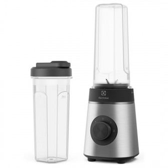 Blender sport Electrolux Create 4 E4SB1-4ST, 350 W, 0.6 l, 2 viteze + functie Pulse, 2 recipiente on-the-go, lame inox detasabile, inox