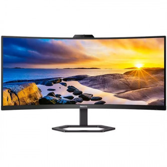 Monitor Curbat WLED VA Philips 34 WQHD 100Hz 4ms HDMI DisplayPort USB USB-C Webcam 34E1C5600HE/00