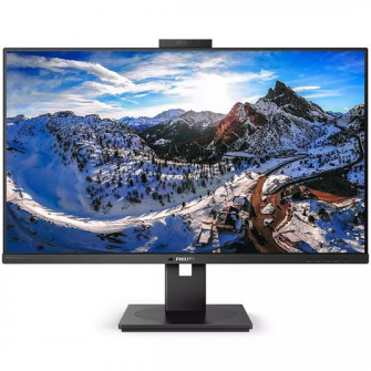 Monitor LED IPS Philips 31.5, WQHD, Display Port, USB-C docking, Webcam, Negru