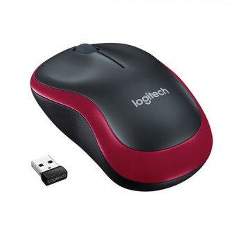 Mouse Logitech M185, USB, Rosu