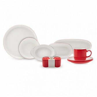 Set 27 de vase pentru 6 persoane Nordic Red, Karaca, Po