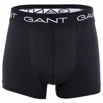 Gant, Set de boxeri cu banda logo in talie - 3 perechi, Negru, 134-140 CM