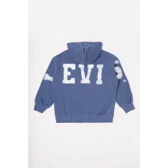 Levi's, Hanorac de bumbac cu interior din fleece, Albastru prafuit, 140 CM
