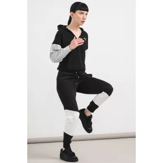 Puma, Hanorac cu DryCell pentru antrenament, Negru, Gri melange, Alb optic, L