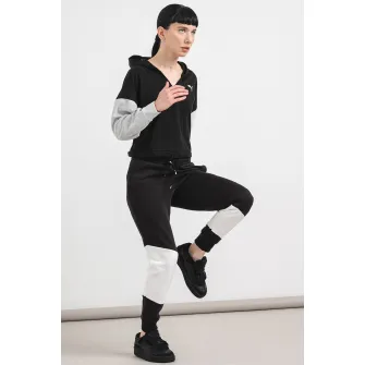 Puma, Hanorac cu DryCell pentru antrenament, Negru, Gri melange, Alb optic, M