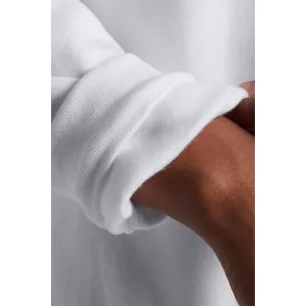 Under Armour, Bluza de trening cu maneci cazute, pentru antrenament Essential, Alb optic, S