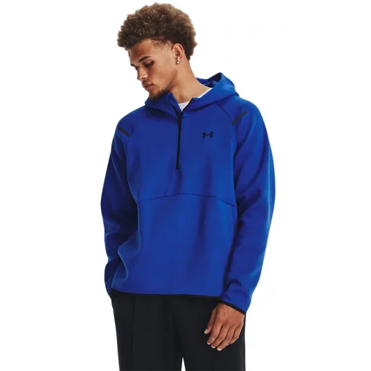 Under Armour, Hanorac cu buzunar kangaroo Unstoppable, Albastru royal, XL