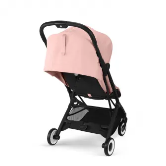 Carucior pentru bebelusi Cybex Gold Orfeo Candy Pink, cadru negru, roz