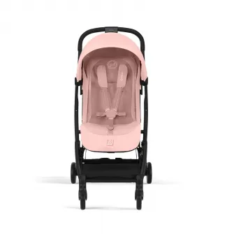 Carucior pentru bebelusi Cybex Gold Orfeo Candy Pink, cadru negru, roz