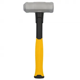 Ciocan 1.8 kg cu maner din fibra de sticla DeWALT DWHT56158-1, fata de lovire concentrata pentru impact ridicat, protectie la supralovire, maner texturat pentru confort si control, cap durabil din otel mediu-carbon forjat