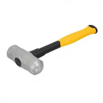 Ciocan 1.8 kg cu maner din fibra de sticla DeWALT DWHT56158-1, fata de lovire concentrata pentru impact ridicat, protectie la supralovire, maner texturat pentru confort si control, cap durabil din otel mediu-carbon forjat