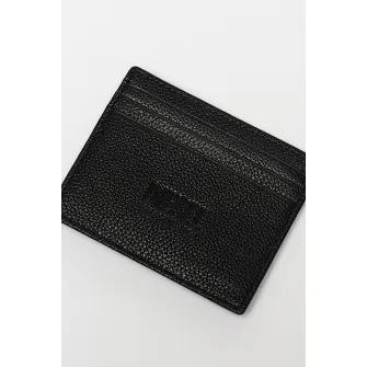 Diesel, Portcart din piele cu logo Johnny, Negru