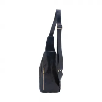 I Fratelli, Geanta crossbody cu bareta ajustabila, Albastru