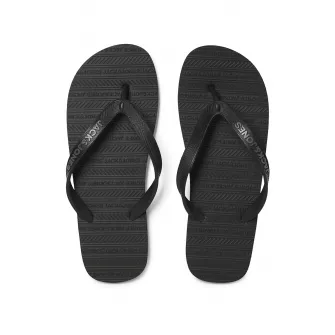 Jack & Jones, Papuci flip-flop cu logo Basic, Gri antracit, 36-37 EU