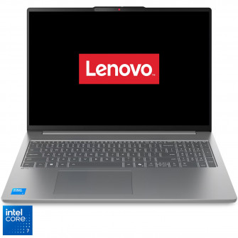 Laptop Lenovo IdeaPad Slim 5 16IRH10R cu procesor Intel® Core™ 7 240H pana la 5.2GHz, 16'' 2.8K, OLED, 120Hz, 32GB DDR5 RAM, 1TB SSD, Intel® Graphics, No OS, Luna Grey