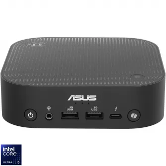 Mini PC Asus NUC 14 Pro AI RNUC14LNKU5073N2 cu procesor Intel® Core™ Ultra 5 226V pana la 4.5GHz, 16GB, 512GB SSD, Intel® Arc™ 130V GPU, Windows 11 Pro, EU cord, Black