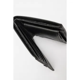 Pierre Cardin, Portofel pliabil de piele, Negru, Bleumarin