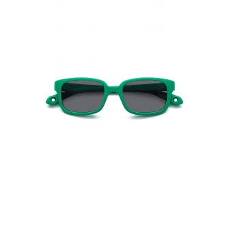 Polaroid, Ochelari de soare dreptunghiulari cu logo, Verde deschis, 44-16-125