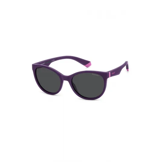 Polaroid, Ochelari de soare rotunzi cu lentile in degrade, Violet, 49-16-130