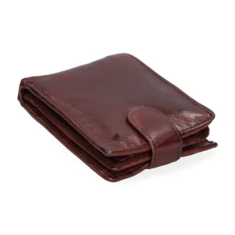 Sergio Valentini, Portofel din piele cu clapa, Maro taupe