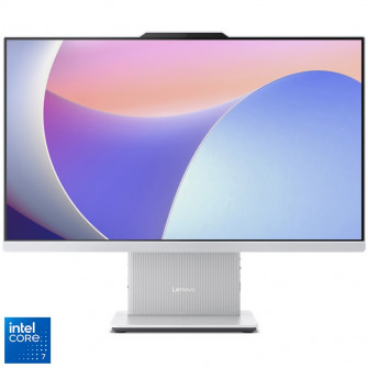 Sistem All-in-One Lenovo IdeaCentre AIO 24IRH9 cu procesor Intel® Core™ 7 240H pana la 5.2GHz, 23.8'', Full HD, IPS, 16GB DDR5, 1TB SSD M.2 2280 PCIe 4.0x4 NVMe, Intel® Graphics, No OS, Cloud Grey