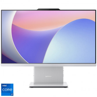 Sistem All-in-One Lenovo IdeaCentre AIO 24IRH9 cu procesor Intel® Core™ i7-13620H pana la 4.9GHz, 23.8'', Full HD, IPS, 16GB DDR5, 512GB SSD M.2 2280 PCIe 4.0x4 NVMe, Intel® UHD Graphics, No OS, Cloud Grey