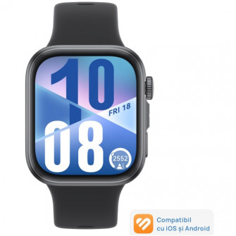 Smartwatch HUAWEI Watch Fit 4, Black Body with Black Fluoroelastomer Strap