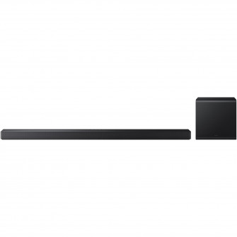 Soundbar Samsung HW-QS700F, 3.1.2, Bluetooth, Wi-Fi, Subwoofer wireless, Wireless Dolby Atmos, HDMI eARC, Negru Titan