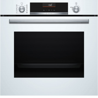 Cuptor incorporabil Bosch HBG536EW3, 71 L, Electric, Multifunctional, 7 functii, Grill, 3D Hotair, AutoPilot10, Autocuratare EcoClean + hidrolitica, Clasa A+, Alb