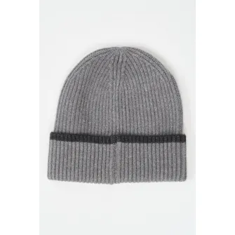 Timeout, Caciula striata tricotata, Gri deschis melange
