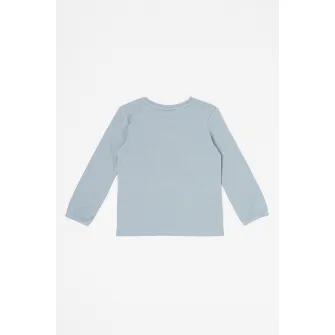 s.Oliver, Bluza lejera de bumbac, Albastru prafuit, 116-122 CM