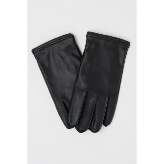 BOSS, Manusi de piele Kranton, Negru, 25 CM