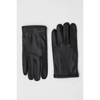 BOSS, Manusi de piele Kranton, Negru, 25 CM