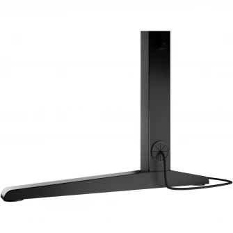 Birou gaming Genesis Holm Modular 180, material metal MDF, reglabil pe inaltime 70 - 90 cm, iluminare RGB, management cabluri, Negru