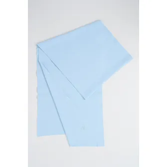 CALVIN KLEIN, Fular tricotat fin cu model uni, Albastru pastel