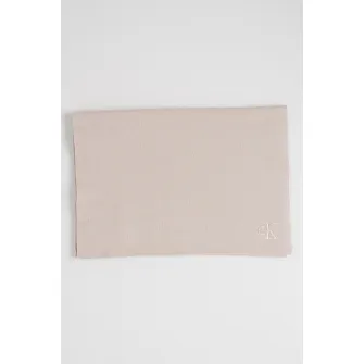CALVIN KLEIN, Fular tricotat fin cu model uni, Maro taupe deschis