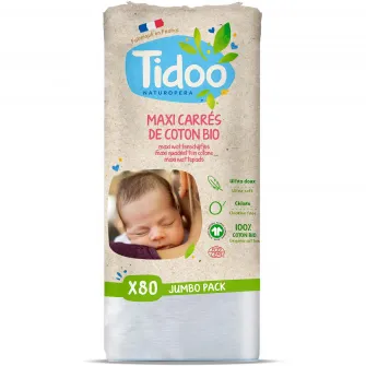 Dischete din bumbac BIO pentru intreaga familie Tidoo, 80buc