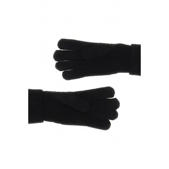 GUESS, Manusi din amestec de lana cu model monograma, Negru, 26 CM