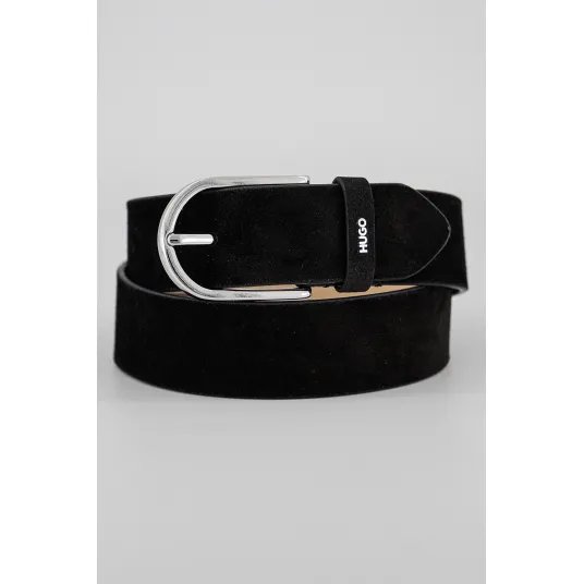 HUGO, Curea de piele intoarsa, Negru, 70
