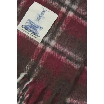 Jack & Jones, Fular cu margini franjurate, Maro, Rosu capsuna