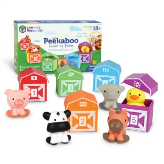 Jucarie de sortat Learning Resources - De-a v-ati ascunselea cu animalutele de la ferma