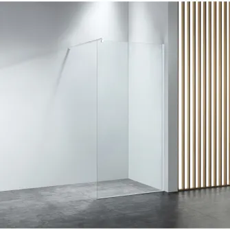 Paravan dus walk in Belform Nova, 1200x2000 mm, profil alb, sticla securizata 8 mm, nanoglass