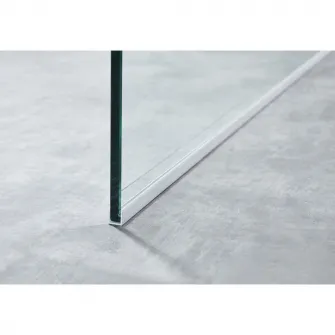 Paravan dus walk in Belform Nova, 1200x2000 mm, profil alb, sticla securizata 8 mm, nanoglass