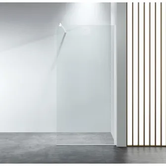 Paravan dus walk in Belform Nova, 1200x2000 mm, profil alb, sticla securizata 8 mm, nanoglass