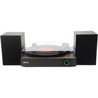 Pick-up Akai ATT-200SP, Difuzoare externe 20W, Bluetooth, 33 1/3, 45, 78 RPM, RCA-In, Maro