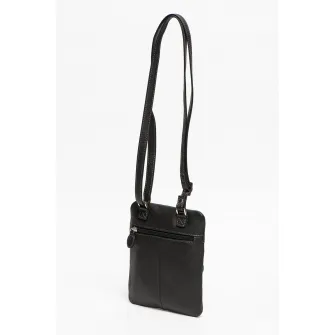 Pierre Cardin, Geanta crossbody cu buzunare cu fermoar Alex, Negru